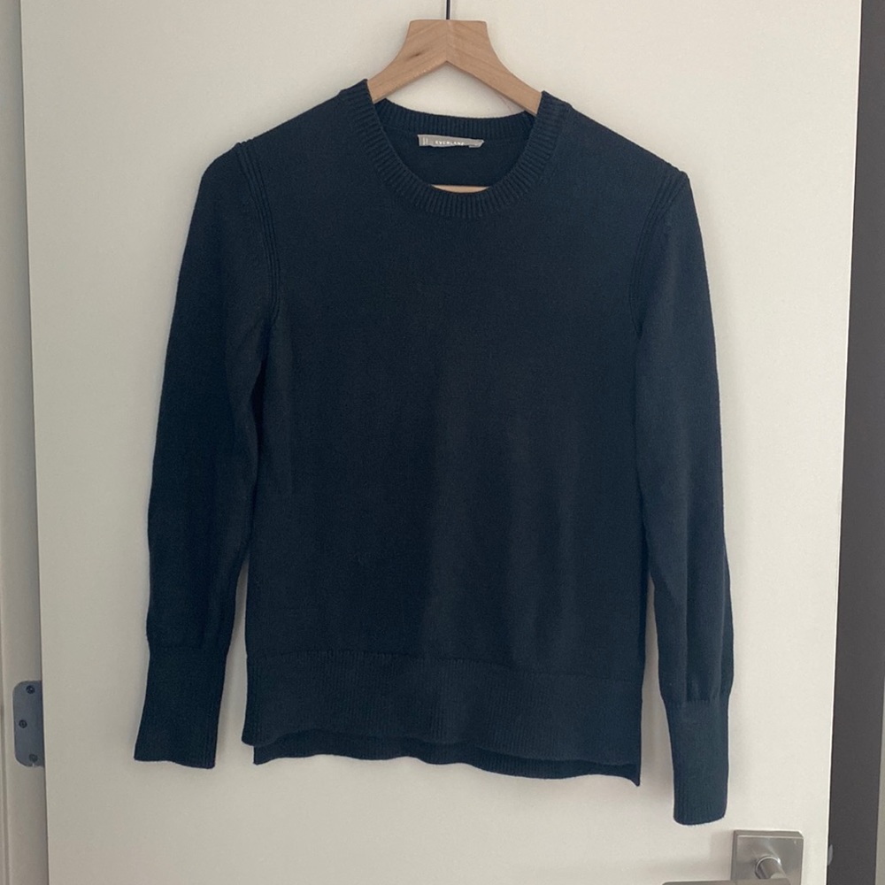 Everlane cotton sweater in washed black